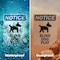 Signmission Blind Dog At Play Sign With Symbol, 10 in W x Rectangle, Vinyl Decal OS-2PACK-NS-D-1014-V-10367 - alternate 6